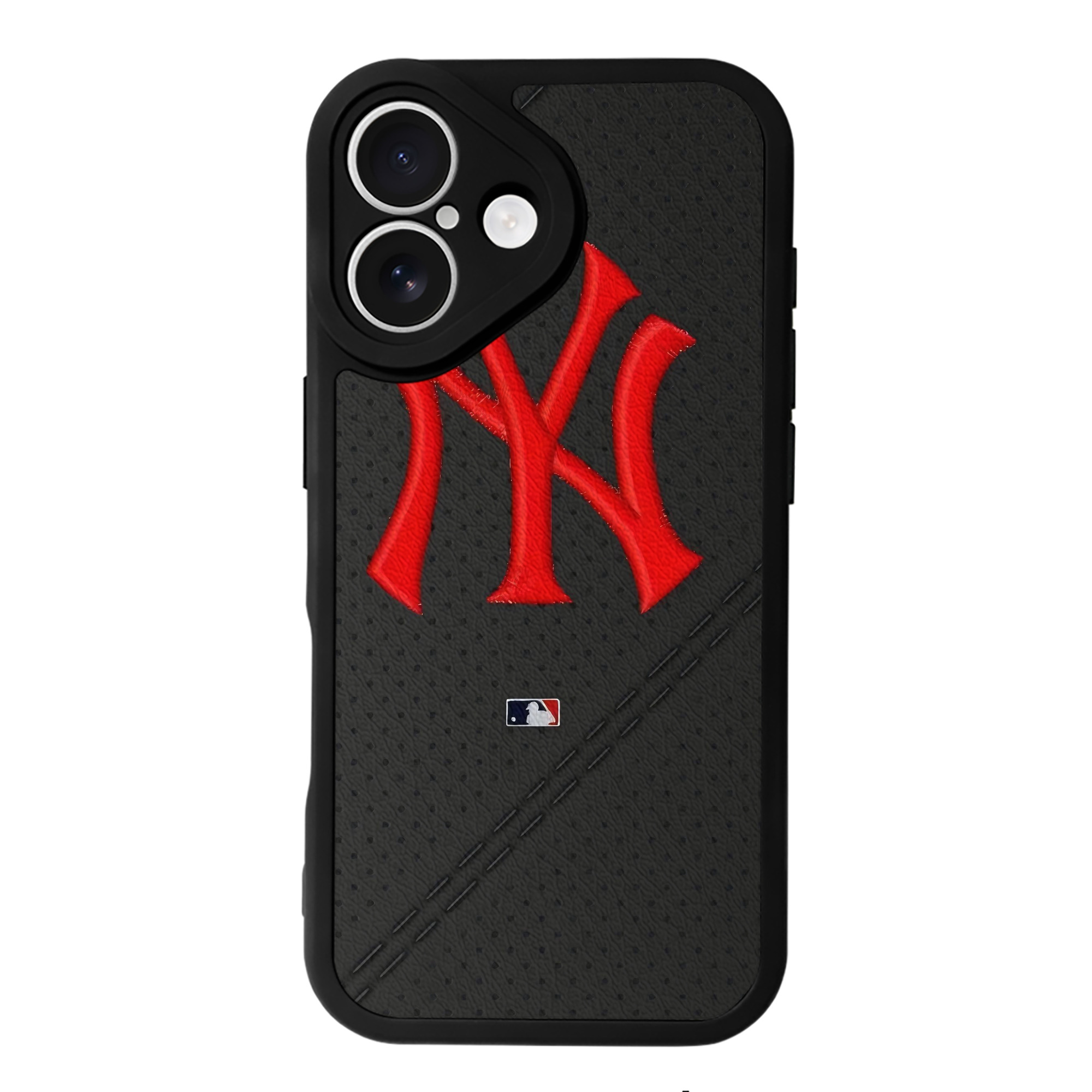 New York Yankees 121 IPhone 16 Silicone Leather Case – UV Print, Lambskin Texture – Perfect Fit, Wireless Charging Compatible, Scratch Resistant, Precise Cutouts – Stylish Protection For IPhone 16